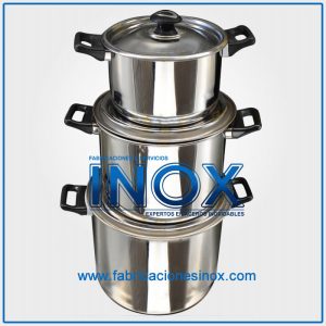 Olla de 45L en acero inoxidable – Fabricaciones Inox