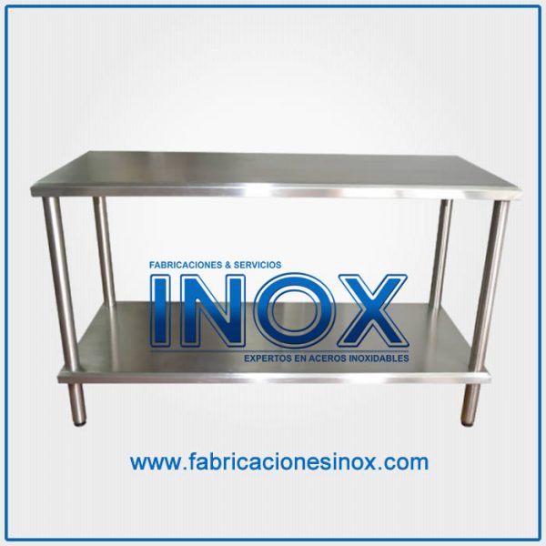 Mesa Inoxidable de 1 Nivel – Grande – Fabricaciones Inox