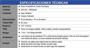 Fichas Tecnicas Inox T9B